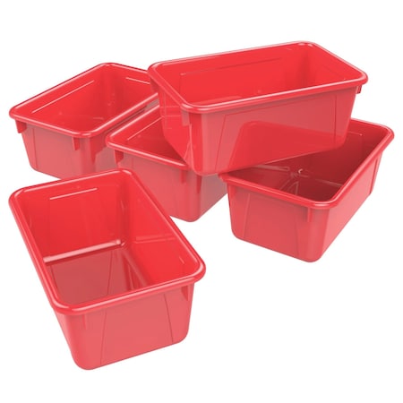 Storex Plastic, Red, 5 PK 62415U05C